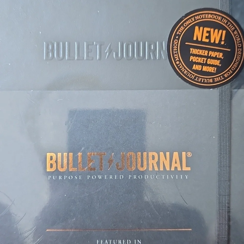 ❤️BUY 5 GET 3 FREE  Bullet Journal Edition 2, Yellow24 & Black,Retail $31.50US